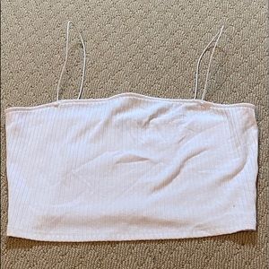 thin strapped tube top crop top